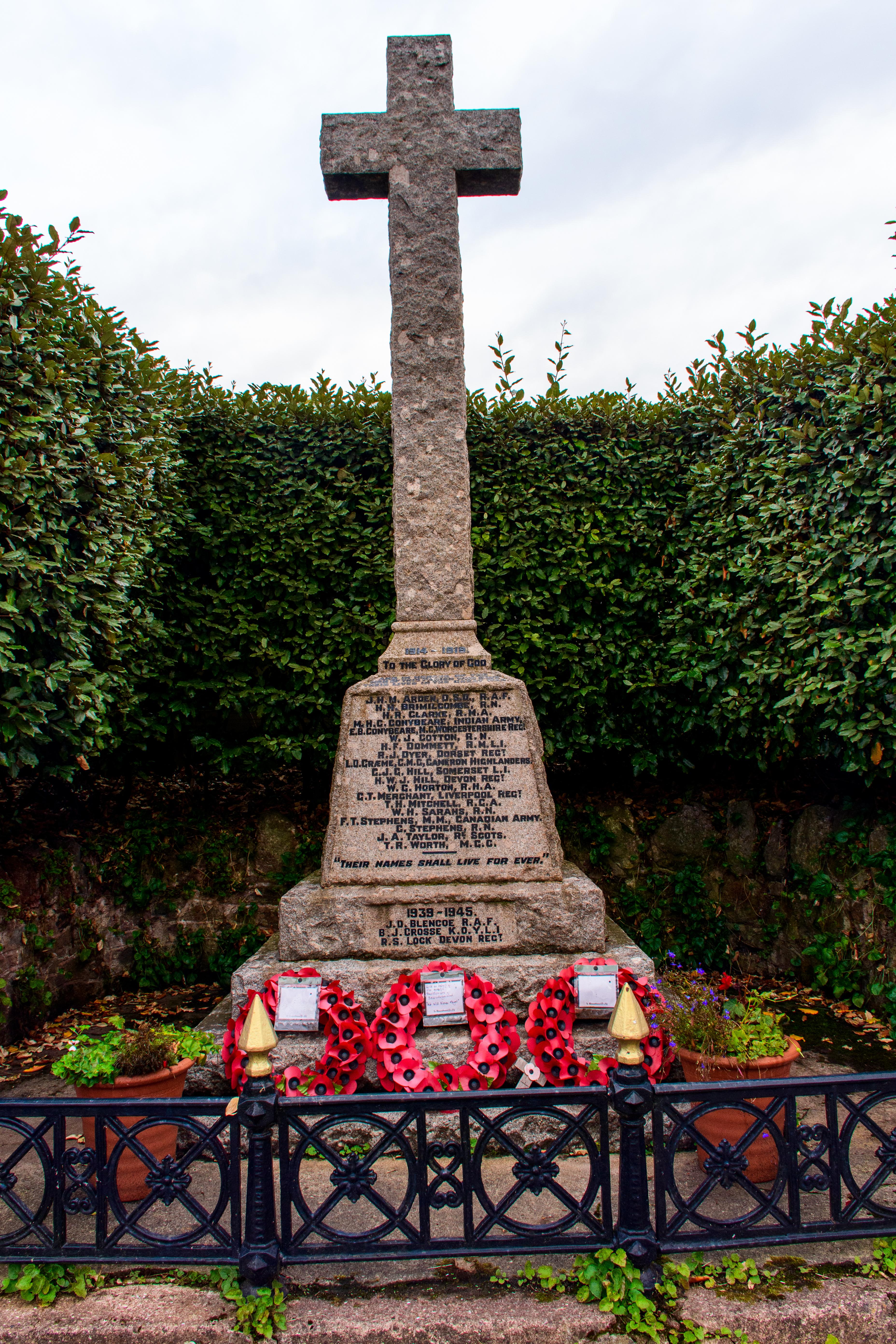 War Memorial Including Iron Railings
